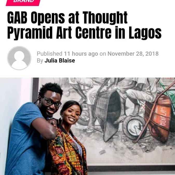 GAB Opens at Thought Pyramid Art Centre in Lagos